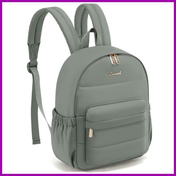 Mini Puffer Backpack - Lightweight Nylon, Anti-Theft Pocket, 12x10x5 main image 4